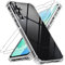 Vauki Trasparente Cover per Samsung Galaxy A16 5G / A16 4G con 2 Pezzi Vetro Temperato, Custodia Ultra Sottile Silicone Morbido TPU con Pellicola Protettiva, Antiurto Cellulare Case per Samsung A16