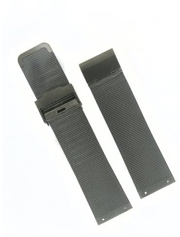 GNUFOPI Ersatz-Uhrenarmband, kompatibel mit Bering Unisex-Uhren mit schmalem Schraubarmband, 24 mm und 20 mm(Deep Grey)