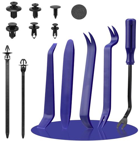 275 Stück Befestigungsclips Auto Clips Set, 6 Arten Türverkleidung Clips Nylon Stoßstange Spreiznieten Karosserie Clips Kunststoffniete Auto Befestigung Clips mit Demontage Werkzeuge