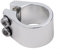 ZWEquipint Bike Seatpost Clamp,Heavy Duty Double Bolt Seat Post Clamp, Clamp for Bike Scooter,Mountain Bike Road Bike Post Tube Clamp(Silver)