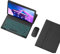 HLTOOP Funda con Teclado Español Ñ para Lenovo Tab M10 (3.ª Generación, 10,1) TB328FU, Teclado Inalámbrico Retroiluminado Desmontable con Funda Protectora Magnética Y Ratón Recargable.,Negro