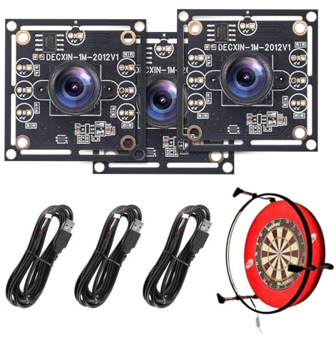 Nastopee Ov9732 Kameramodul 100°,Autodarts Kamera System Ov9732,1280X720 30Fps,Mit 2 M Kabel,Kompatibel Mit Autodart Kamerasystem
