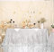 Eternal Beauty Pailletten-Tischdecken, Hochzeit, Halloween, Weihnachten, Party, Bankett, silber, 122*183cm