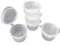 SHC Web 20 x Mini 10ml Hinged Lid Food Pots - Holds 2 Teaspoons Full - Spices/Herbs/Dips/Sauces/Portions Freezer/Microwave