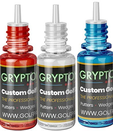 GRYPTONITE PROFESSIONAL GOLF CLUB PAINT 10ml BOTTLES - PATRIOT PACK RED/WHITE/BLUE - DETAIL FILL PAINT CLUB HEAD