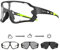 KAPVOE Selbsttönend Fahrradbrille TR90 Rahmen Herren Damen UV400 Schutz Design der Belüftungslöcher, transparente Sportsonnenbrille speziell für Mountainbiken, Laufen, Baseball und mehr entworfen 04