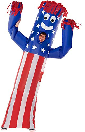 Morph USA Wacky Waving Aufblasbar Kostüm Erwachsene, Skydancer Groß Halloween Kostüm Aufblasbar, Tubeguy Aufblas Kostüm