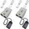 CESFONJER Battery Connector, 175A 600V Battery Quick Disconnect Connector Plug Kit Battery Terminals Connectors,Grey (Fits 1/0 AWG Wire)
