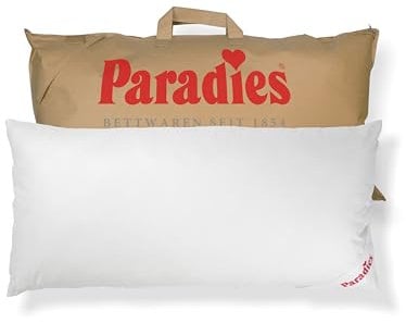 PARADIES Kopfkissen 40x80 2er Set - Softy Top Bio medium, mittelfestes Schlafkissen mit Reißverschluss, veganes Kissen Set 40x80, Öko-Tex 100 Klasse 1
