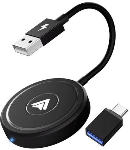 Anytrox Wireless Android Auto Adapter, Dongle Converts Wired to Wireless, Bluetooth Adapter 5Ghz WiFi Auto-Connect, Car Cars After 2017