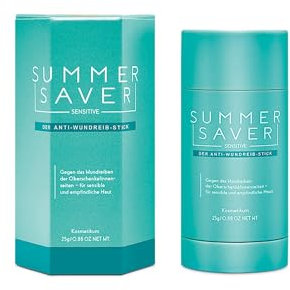 SUMMERSAVER SENSITIVE - Der Anti-Wundreib-Stick der Deine Haut schützt | Langanhaltender und effektiver Schutz, dermatologisch getestet | Panthenol und Aloe Vera pflegen sanft, ohne Duftstoffe