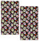 BIGXIUKA Halloween Sugar Skull Flowers Handtücher für Badezimmer, Tag der Toten, Badetuch, Set mit 2 weichen Geschirrtüchern, dekorative Fingerspitzen-Handtücher für Gäste, Fitnessstudio, Spa, 35,6 x