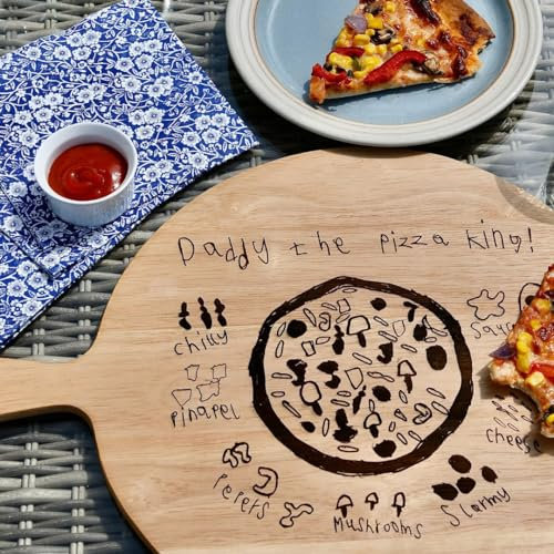Dinky Artist Personalised Wooden Pizza Board