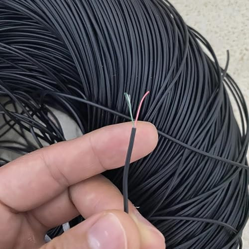 ZGYDNM DIY upgrade headphone cable headphone repair signal cable 2 core 3 core 4 core outer diameter 2mm Bluetooth headphone cable(500m,4core OD 2.0mm)