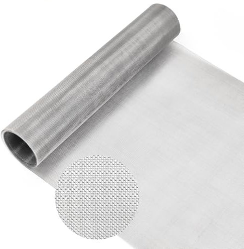 LYLIDIA Grillage Fine Maille 30x200cm Maille en Acier Inoxydable 304 Grille Métallique Fine 50Mesh Grillage Anti Rongeur Garde Manger Inox Rigide Treilli Métallique Grillage pour Moustiquaire Poule