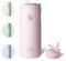 BOTTLE BOTTLE Edelstahl Trinkflasche mit Strohhalm 500ml, auslaufsichere Sportwasserflasche, ideal für Schule, Büro, Wandern und Ausflüge, BPA-frei (Pink)