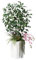 VeriNatural Planta Artificial Ficus Decorativa Grande 120 CM – Árbol Artificial con 405 Hojas de Seda, Maceta Blanca Cónica, Material UV Resistente – Ideal para Decoración Hogar, Salón, Oficina Home