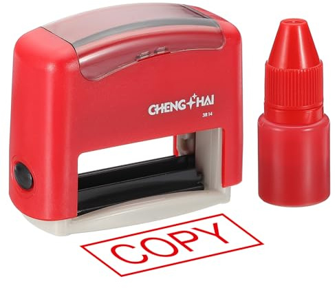 YOKIVE Selbstfärbender Stempel, Personalisierter Stempel, Firmenstempel, Wortbandstempel mit COPY logo, Bürostempel für Bürodokumente, Papierkram, Etikett (35 x 12 mm)