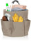 Chingcoo Putzmittel Organizer Tragbar, 17L Faltbare Putzmittel Aufbewahrung Putz Organizer mit Griff, Universal Reinigungstasche Putztasche Putzkorb Caddy Organizer
