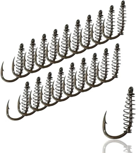 AMZfishing Lot de 20 hameçons à pâte Bait Power Laser 3 x | Crochet de pâte | Hameçon à truite | Hameçon de pêche pointu | Crochet de pêche au pain | Crochet Feeder