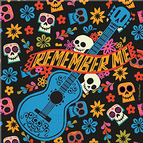 Carpeta 20 Servietten * Coco – Lebendiger als das Leben! * für Kindergeburtstag oder Mottoparty // Disney Kinder Geburtstag Party Papierservietten Napkins