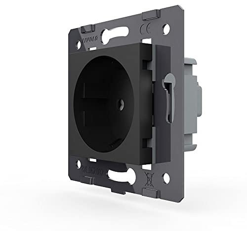 LIVOLO Innenleben Steckdose Wandsteckdose Einzelsteckdose Modul VL-C7C1EU-12 Schwarz