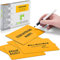2DOBOARD Beschreibbare Magnete 15 x 10 cm für Kanban Board oder Scrum Tafel - 25 Stück - Orange - Scrum Karten für Whiteboard - Magnete zum beschriften - Magnetic Notes - Kanban Karten (Orange)