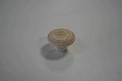10 Knöpfe Möbelknöpfe Schrankknöpfe Echtholz Kiefer naturbelassen Durchmesser 40mm