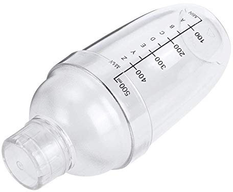 Annadue Shaker Cup, shaker con bilancia, shaker per cocktail, milk shake, shaker per succhi, shaker in plastica, per la famiglia dei bar per ristorante (530 ml)