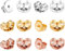 12 Piezas Cierres de Pendientes de Mariposa Posteriores Del Pendiente Earring Back Pendientes Oído Tuercas DIY Jewelry Accessories
