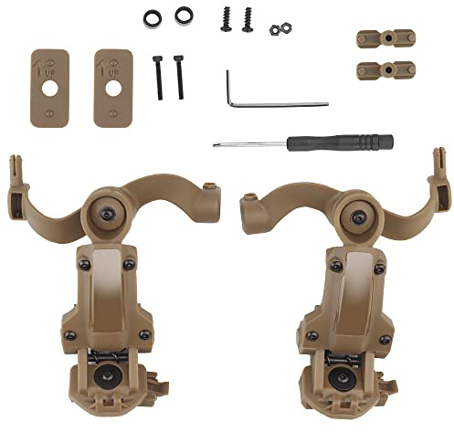 Adattatore per guida per casco con rotazione multi-angolo tattico per adattatore per montaggio su guida per casco veloce Ops Core ARC/Wendy
