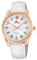Lotus Damen Armbanduhr aus Edelstahl und Leder in der Farbe Roségold-Weiß-Bunt 38mm, Wasserdichtigkeit: 5Bar, 18901/1