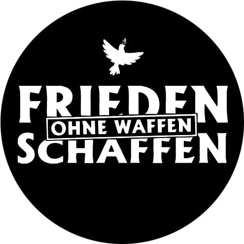 Sammys Shirt Store Frieden schaffen-Ohne Waffen Aufkleber 4,5 cm