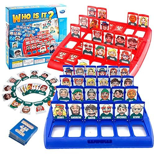 Wer Ist Es Spiel,Wer ist es Lustiges Ratespiel Brettspiel,Guess What Spiel,Guess Who Whats Their Name,Family Erraten Spiele,Wer Bin Ich Spiel Classic Guess Game für Family Eltern Kinder Party
