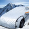 Frontscheibenabdeckung Auto Winter Frostabdeckung, Autoscheibenabdeckung Winschutzscheiben Abdeckung Groß, Frostabdeckung Sonnenschutz, 223cm x 145cm