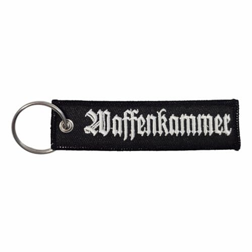Herren Schlüsselanhänger Waffenkammer gestickt stickerei waffenschrank