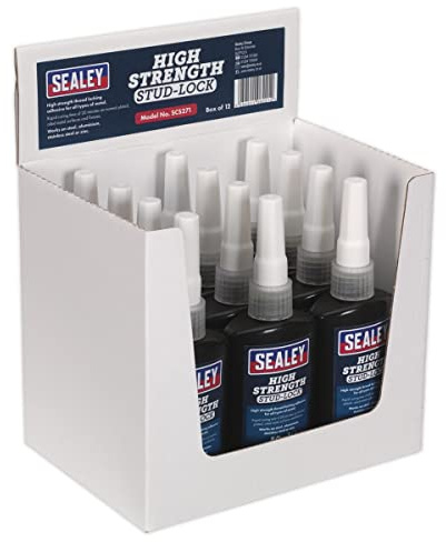 Sealey SCS271 Stud Lock High Strength 50ml Pack of 12