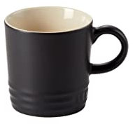 Le Creuset Espressotasse aus Steinzeug, 100 ml, Schwarz Matt, 70305100000099