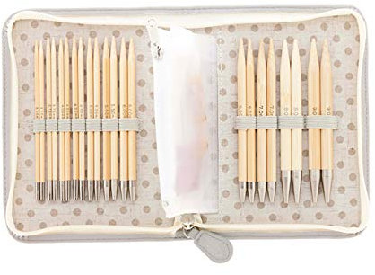 Tulip TCC-10 Bamboo Long Interchangeable Needles Set, Bambus, MultiColour, Einheitsgröße