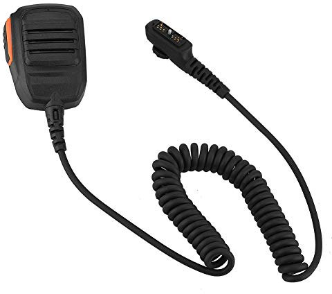 Microfono a Mano Per HYTERA HYT, 3,5 Mm Antipolvere Impermeabile Altoparlante Walkie-Talkie Auto Microfono a Mano Radio CB Con Cavo Flessibile e Clip Posteriore a 360 Gradi, Nero