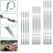 Lot de 20 brochettes de barbecue professionnelles en acier inoxydable - Extra larges : 1 cm - Extra solides - Épaisseur : 2 mm (20 pièces de 50 cm) - Brochettes à viande - Mangal, Schampura