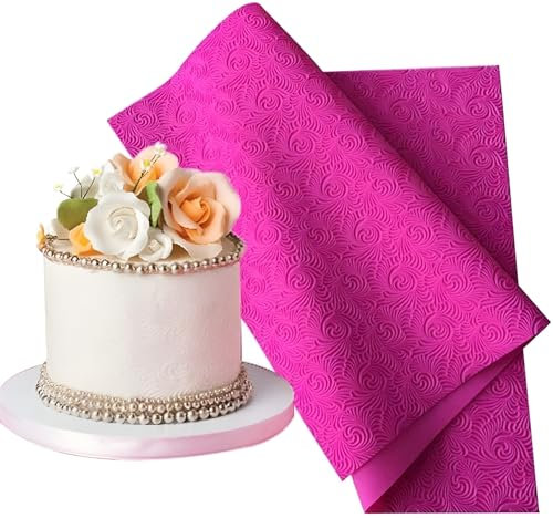 DUBENS Fondant Mould Spirale muster Spitze Matte Eindruck Matten Silikon Spitze Matte Kuchen Spitze Mold Silikon Zucker Matte Dekorative