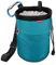 MoKo Chalkbag, Kordelzug Magnesiabeutel Klettern Bouldern Chalk Bag mit Einstellbar Gurt & Reißverschlusstasche & Karabinerclip für Klettern Gewichtheben Gymnastik Crossfit - Hellblau