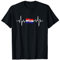 Kroatische Flagge Geschenk Herzschlag Kroatien Hrvatska T-Shirt