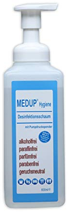 MEDUP 600ml Hygiene Desinfektionsschaum alkoholfrei paraffinfrei parfümfrei parabenfrei geruchsneutral