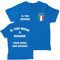 lepni.me T-Shirt de Football pour Enfants Italie | Votre Nom et Numéro | Championnat d'europe de Football ou Coupe du Monde 2022 Cadeaux (3-4 Ans Royal-Blue Multicolore)