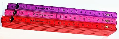 Coffret cadeau de mètres de 2 mètres accordés dans des tons roses.