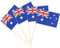 YXHZVON Bandera de Palillo de Cóctel, 100 PCS Palillos Bandera de Australia, Mini Bandera para Fiesta Pastel Sándwiches Pub Frutas Decoración del Evento Real