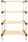 Stimo Schuhregal 4 Böden Organizer Holz Regal Schuhablage Mehrzweckregal Schuhständer (4 Ebenen hoch)