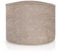 Aiire Sitzhocker Grau Runder 45x30 cm - Pouf Hocker, Sitzpouf, Hochwertiger, Pflegeleichter Sitzpuff - Sitzsack Fußstütze oder fußhocker für Wohnzimmer und Schlafzimmer Beige